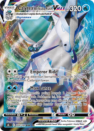 Calyrex Berkuda Putih VMAX