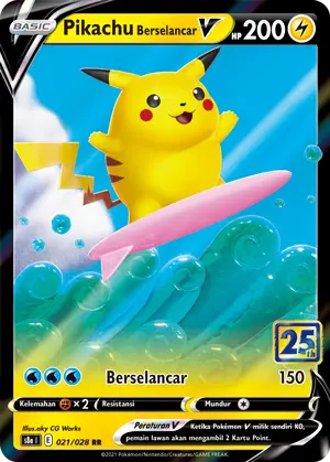 Pikachu Berselancar V