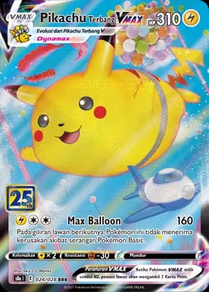 Pikachu Terbang VMAX